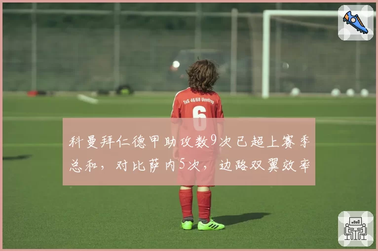科曼拜仁德甲助攻数9次已超上赛季总和，对比萨内5次，边路双翼效率分化